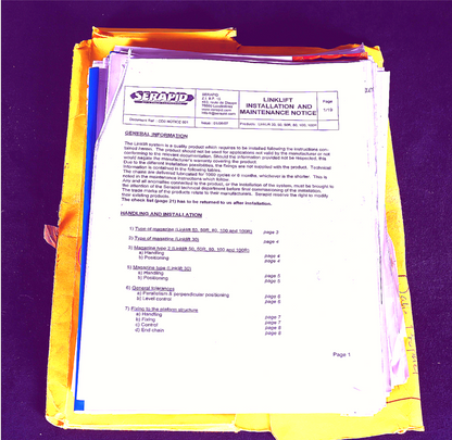 WARRANTY SERAPID LL-30 LINKLIFT PORTABLE HEAVYDUTY LOAD MATERIAL SYSTEM FREESHIP