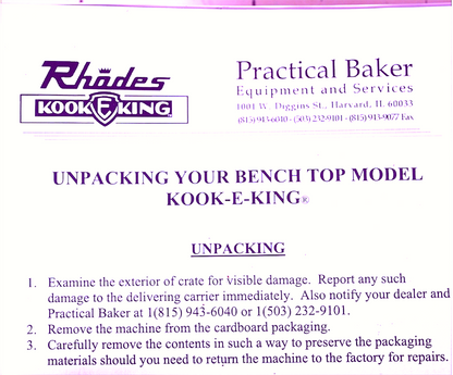 WORKING AS IN WATCHED VIDEO RHODES KOOK-E-KING 13 DIES COOKIE DEPOSITER FREESHIP