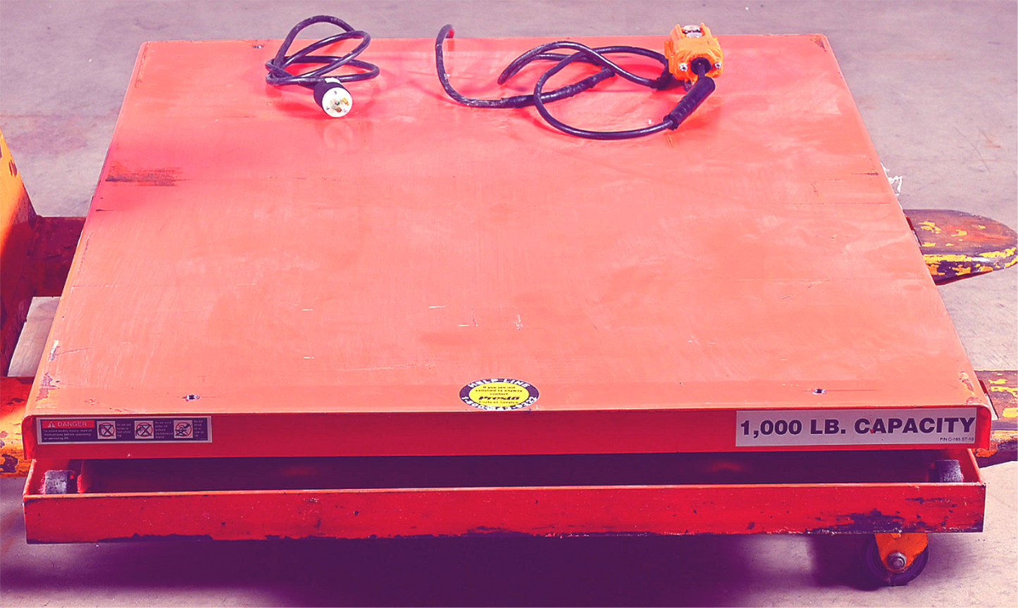 WARRANTY 1000lb PRESTO™ WXS36 ELECTRIC SCISSORS TABLE LIFT 48"x36" WATCH-VIDEO