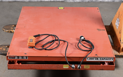 WARRANTY 1000lb PRESTO™ WXS36 ELECTRIC SCISSORS TABLE LIFT 48"x36" WATCH-VIDEO