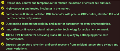REFURBISHED FORMA II CO2 Water Jacketed Double Stack Mod 3110 INCUBATOR FREESHIP