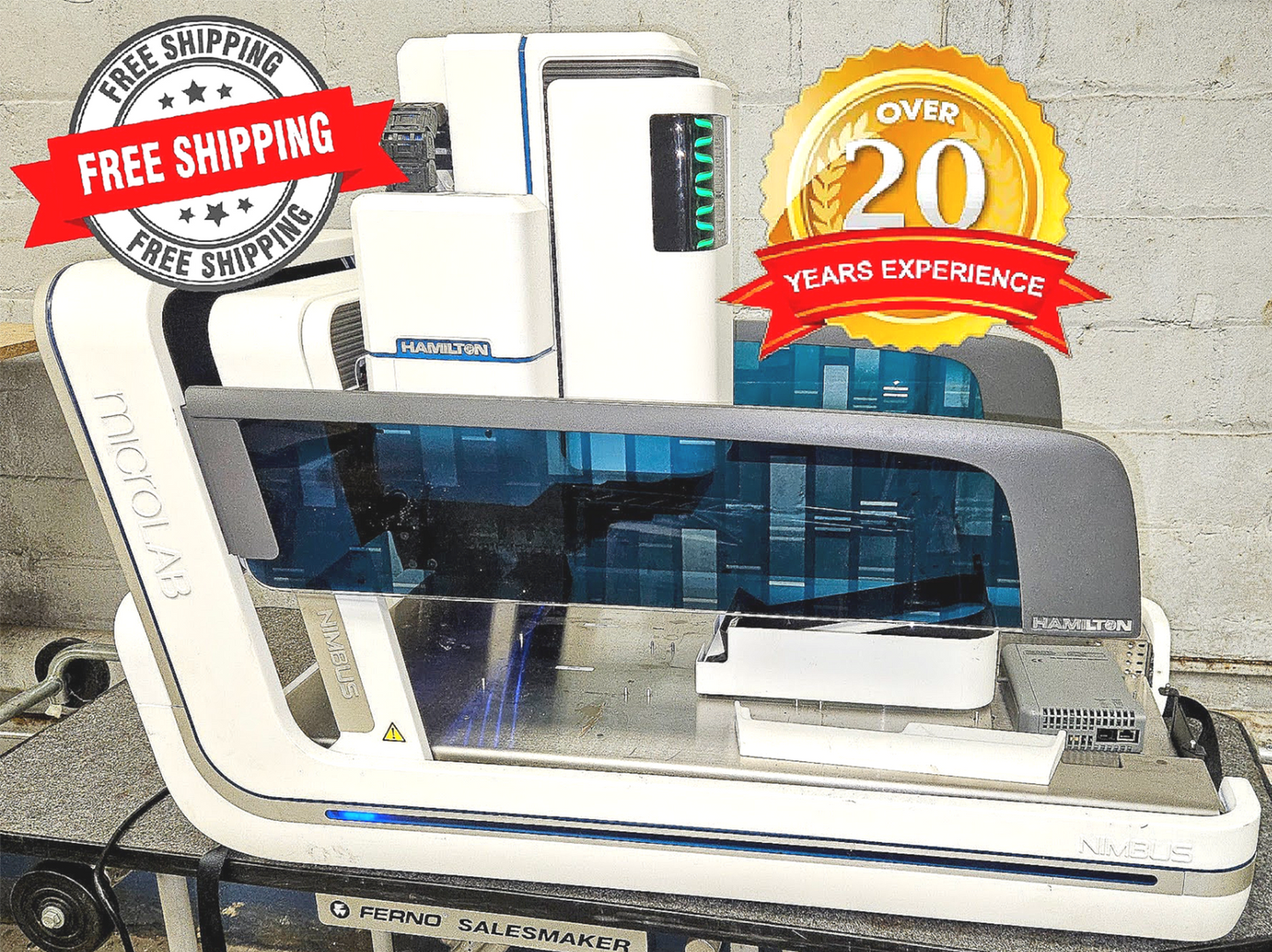 HAMILTON MICROLAB NIMBUS NGS LIQUID HANDLER emPCR WORKSTATION PowersOn FREESHIP