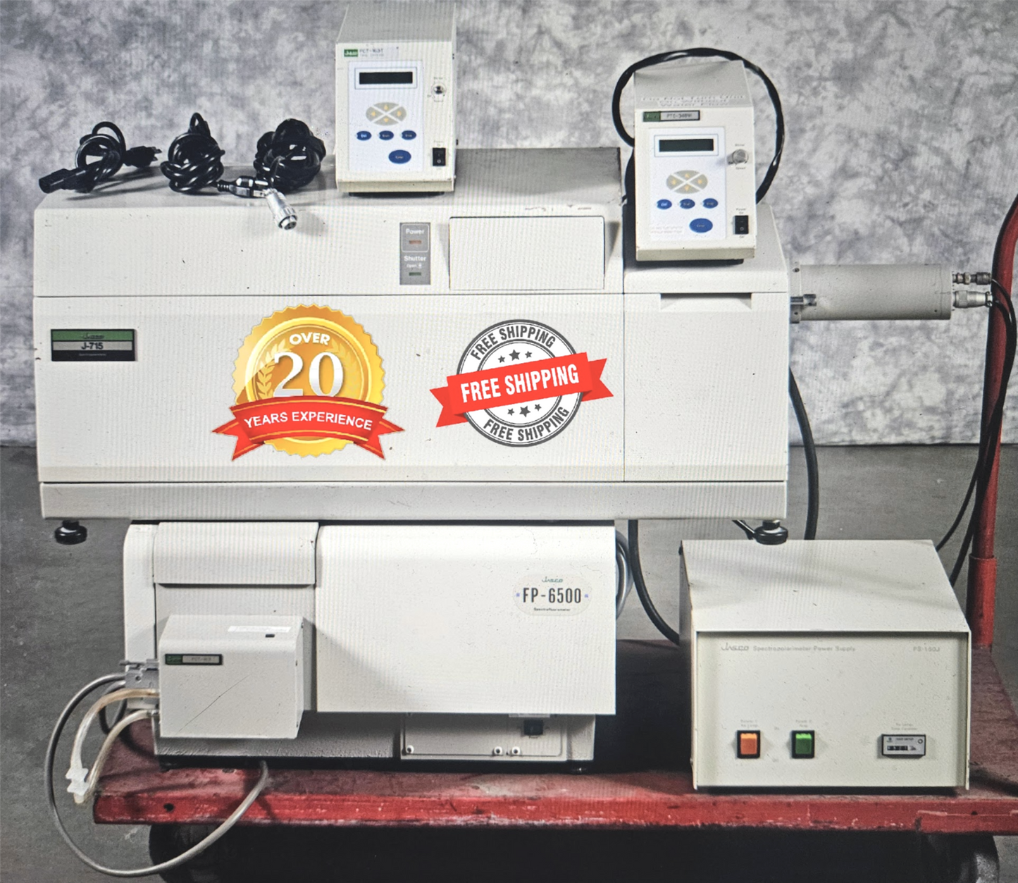 JASCO J-715 / FP-6500 / PCT-163T PTC-348WI DICHROISM SPECTROPOLARIMETER FREESHIP