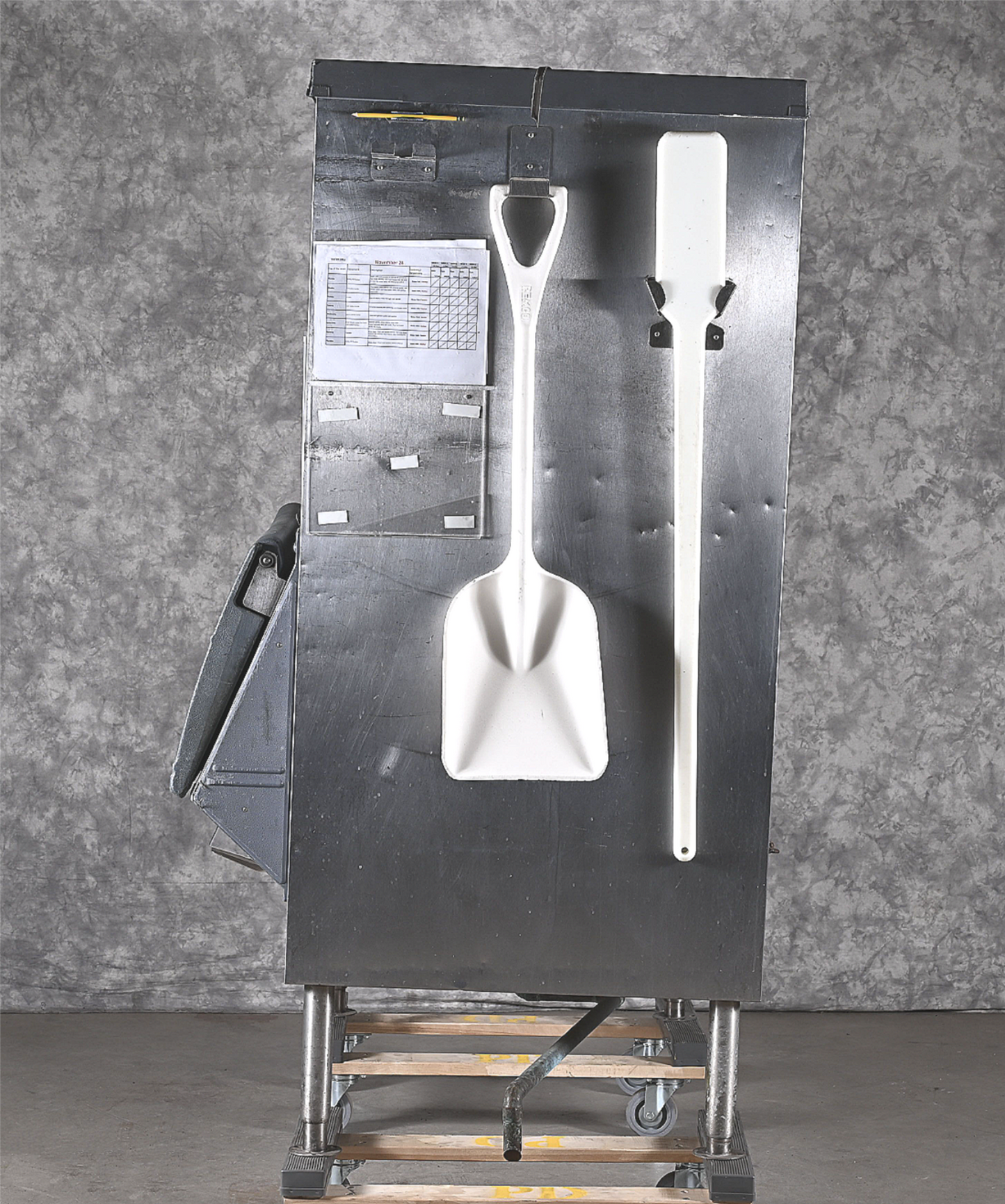 WARRANTY FOLLETT DEV1300SG-48-LP CUBE CHEWBLET 1320LBS ICE BIN PADDLE RAKE SCOOP