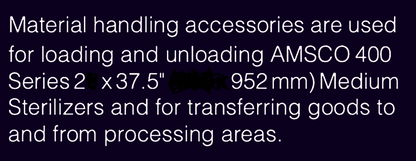 STERIS AMSCO ATLAS SERIES 400 MEDICAL INSTRUMENT GLASSWARE STERILIZATION CART