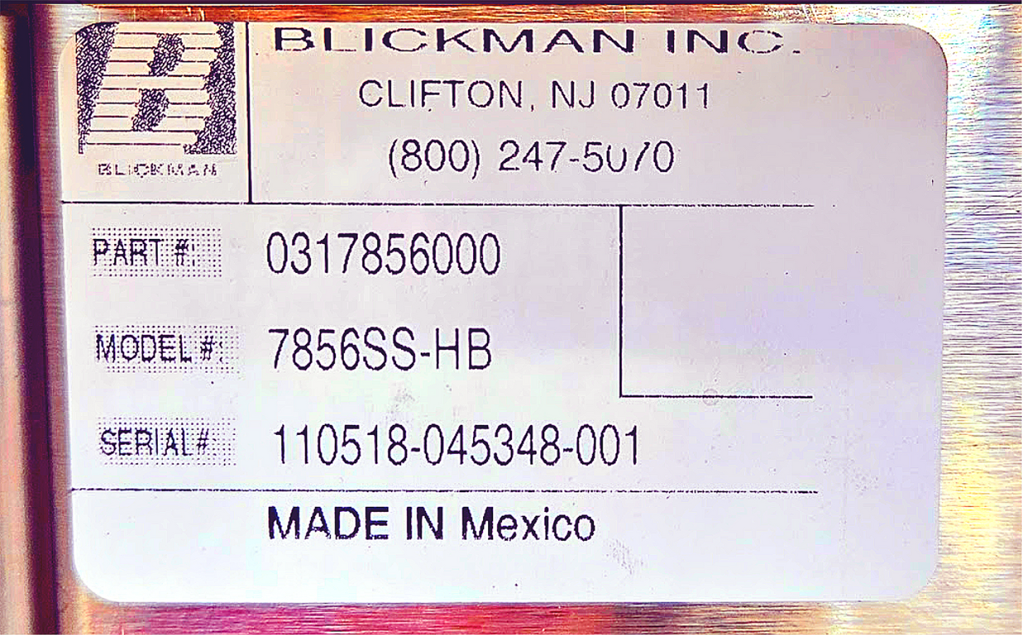 BLICKMAN 7856SS-HB STAINLESS STEEEL CRESCENT TABLE DESK ON WHEELS FREE SHIPPING