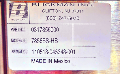 BLICKMAN 7856SS-HB STAINLESS STEEEL CRESCENT TABLE DESK ON WHEELS FREE SHIPPING