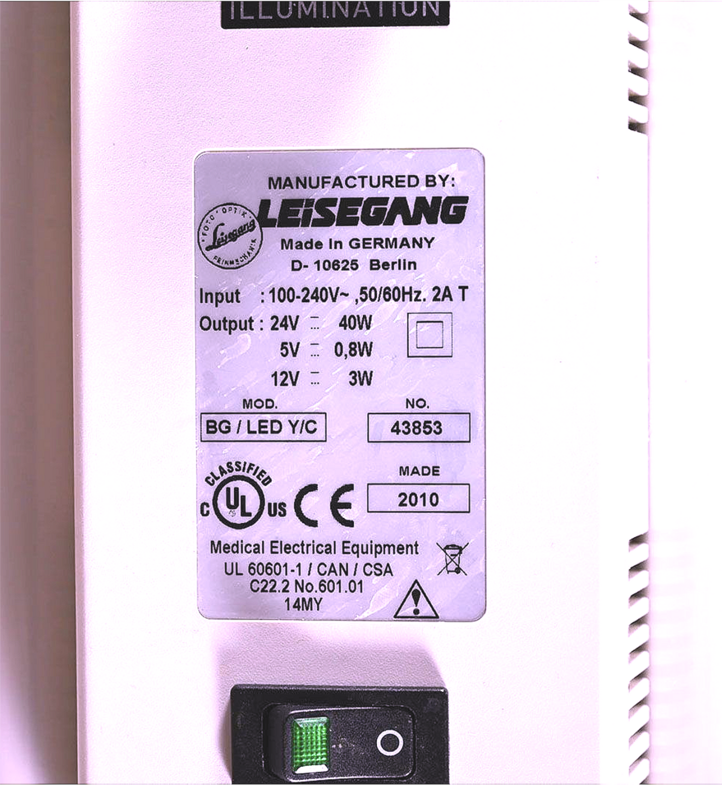90DAYWARRANTY LEISEGANG OPTIK 2 MODEL 3MVL-LED Y/C & OPERATIONAL MANUAL FREESHIP