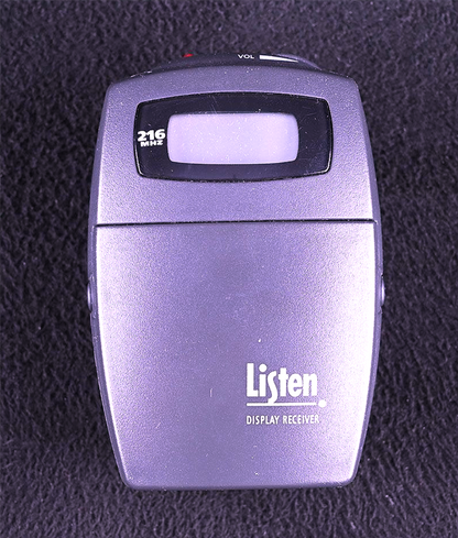 SET 11 LISTEN TECHNOLOGIES LR-400-216 PORTABLE DISPLAY RF RECEIVER 216MHZ & CASE