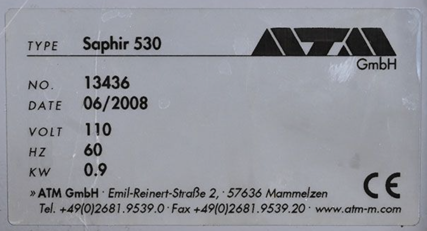 WARRANTY ATM SAPHIR 53C (530) METTALOGRAPHIC GRINDER POLISHER 200-250mm FREESHIP