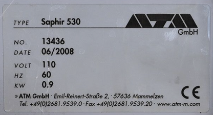 WARRANTY ATM SAPHIR 53C (530) METTALOGRAPHIC GRINDER POLISHER 200-250mm FREESHIP