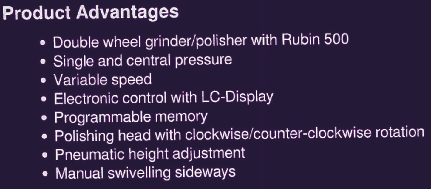 WARRANTY ATM SAPHIR 53C (530) METTALOGRAPHIC GRINDER POLISHER 200-250mm FREESHIP