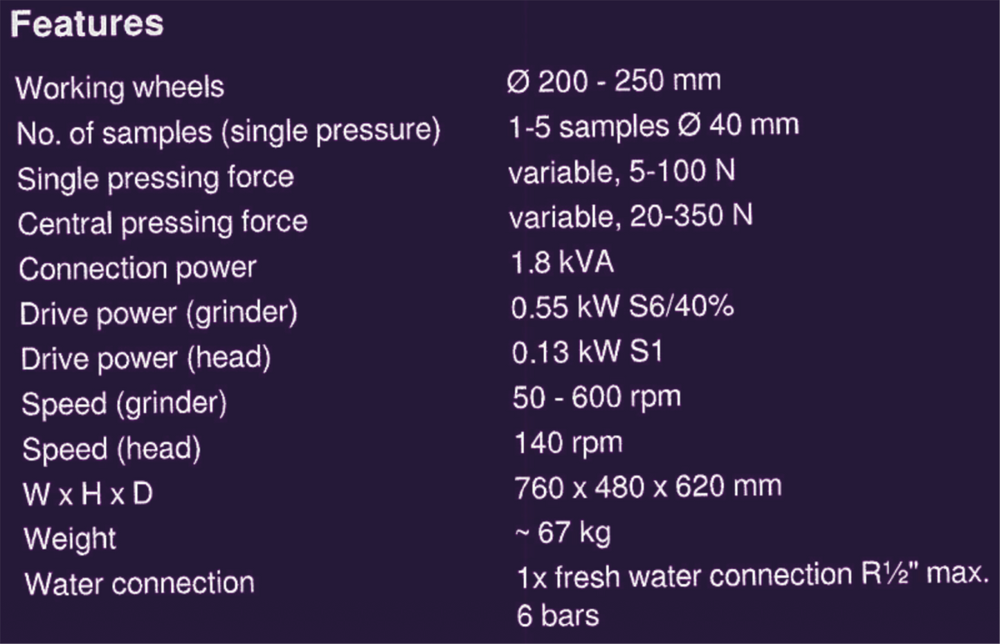 WARRANTY ATM SAPHIR 53C (530) METTALOGRAPHIC GRINDER POLISHER 200-250mm FREESHIP