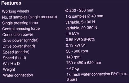 WARRANTY ATM SAPHIR 53C (530) METTALOGRAPHIC GRINDER POLISHER 200-250mm FREESHIP