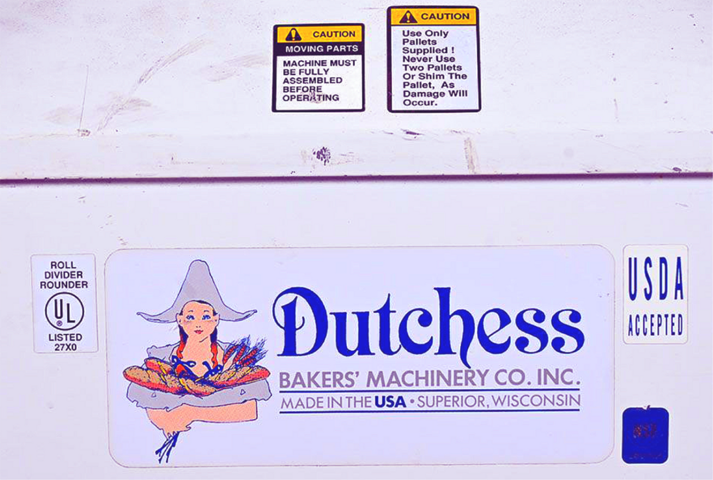 90DAYWARRANTY 3-PHASE DUTCHESS JN-3 SEMIAUTOMATI ELECTRIC DOUGH ROUNDER DIVIDER
