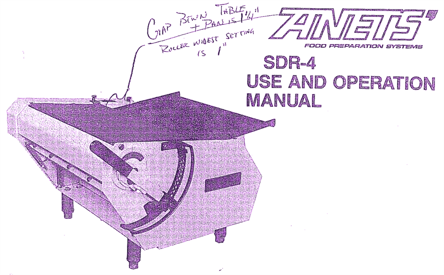 90DAYWARRANTY ANETS SDR-4 ELECTRICAL DOUGH ROLLER 115VOLT BAKER PIZZA WATCHVIDEO