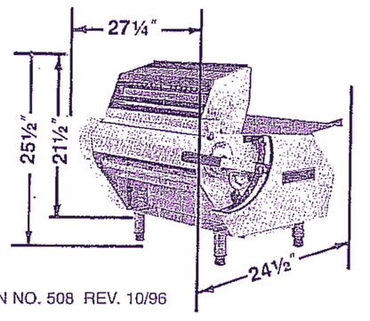 90DAYWARRANTY ANETS SDR-4 ELECTRICAL DOUGH ROLLER 115VOLT BAKER PIZZA WATCHVIDEO