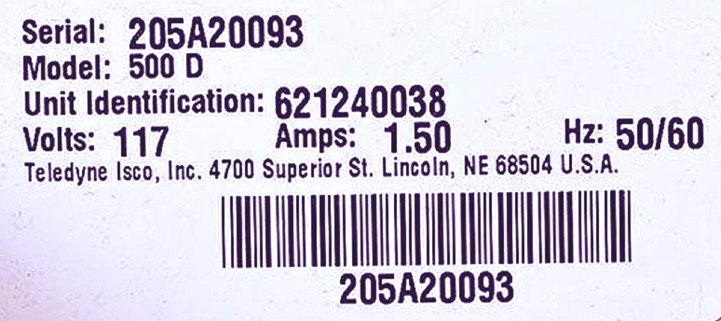 90-DAY-WARRANTY ISCO 500D SYRINGE PUMP FREE SHIPPING