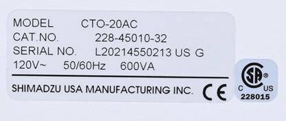 Steve Shimadzu CTO-20AC HPLC Column Heater &/or Chiller