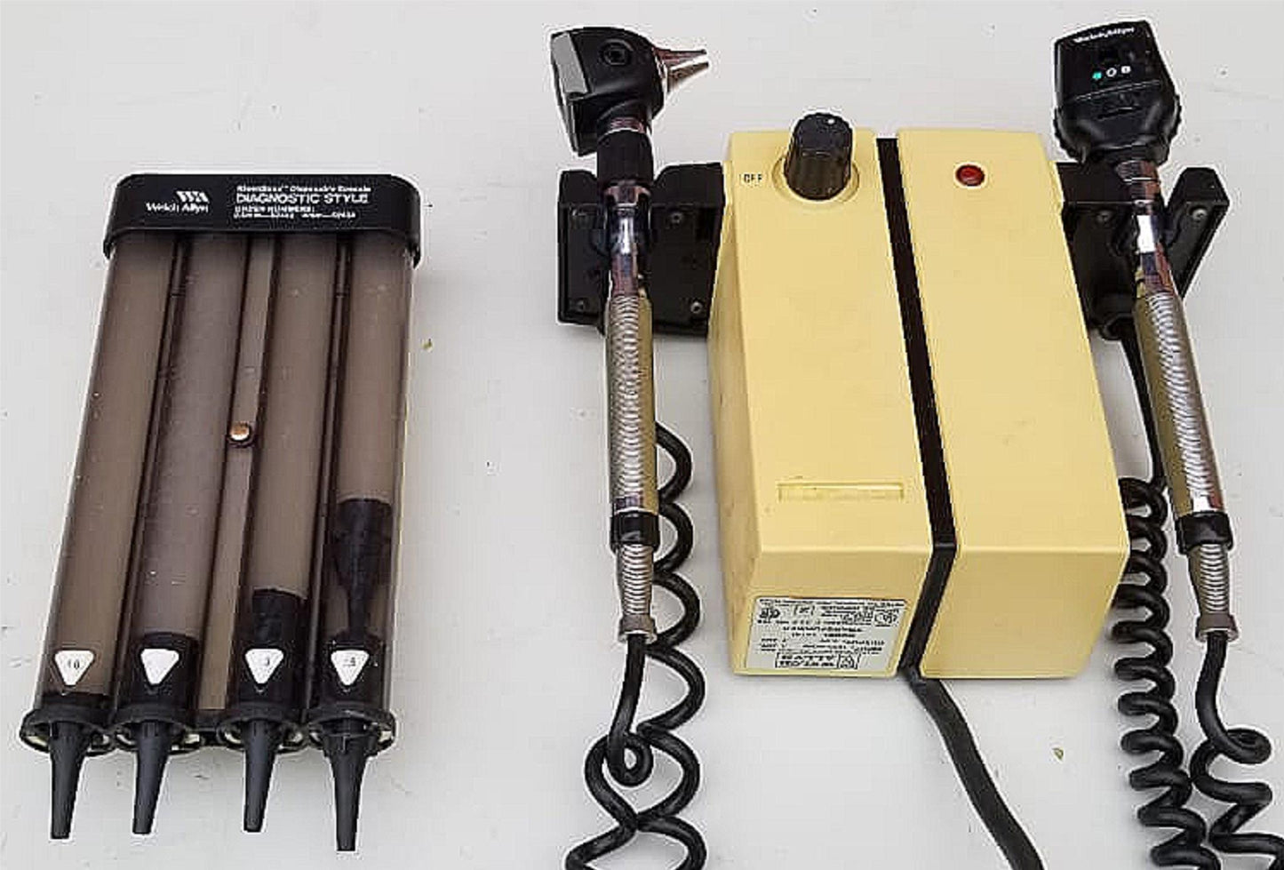 WELCH ALLYN 767 SERIES TRANSFORMER OTOSCOPE 25020 OPHTHALMOSCOPE 11720 FREE SHIP