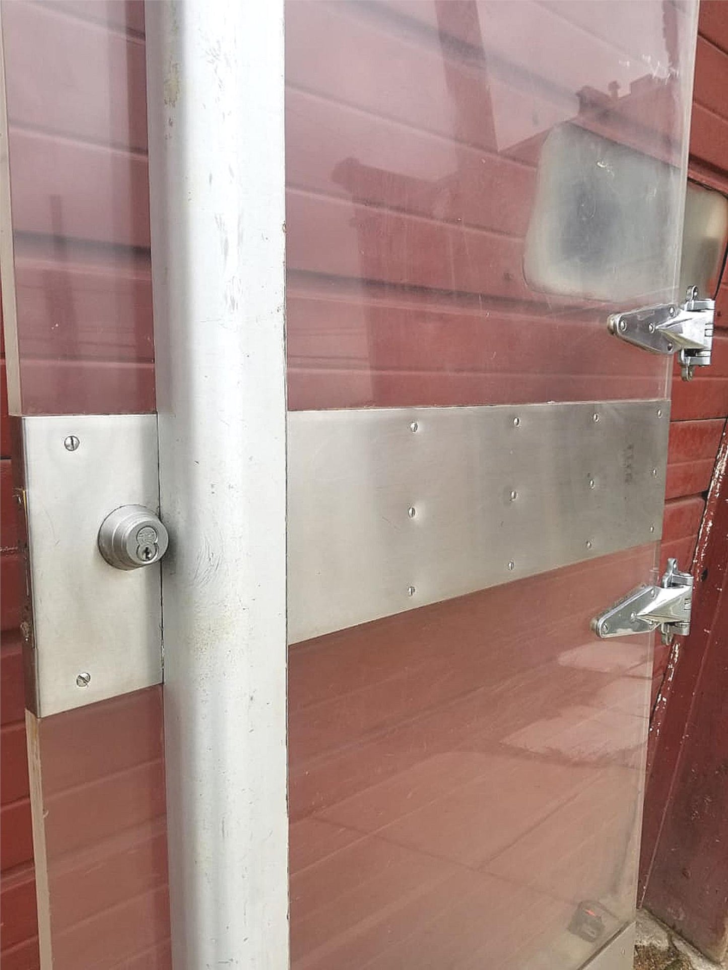 RARE VINTAGE INDUSTRIAL DESIGN STEAMPUNK ARCHITECTURE FREEZER DOOR FREE SHIPPING