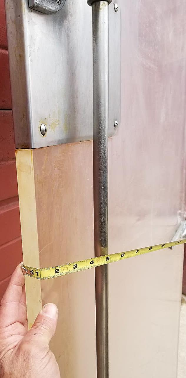 RARE VINTAGE INDUSTRIAL DESIGN STEAMPUNK ARCHITECTURE FREEZER DOOR FREE SHIP