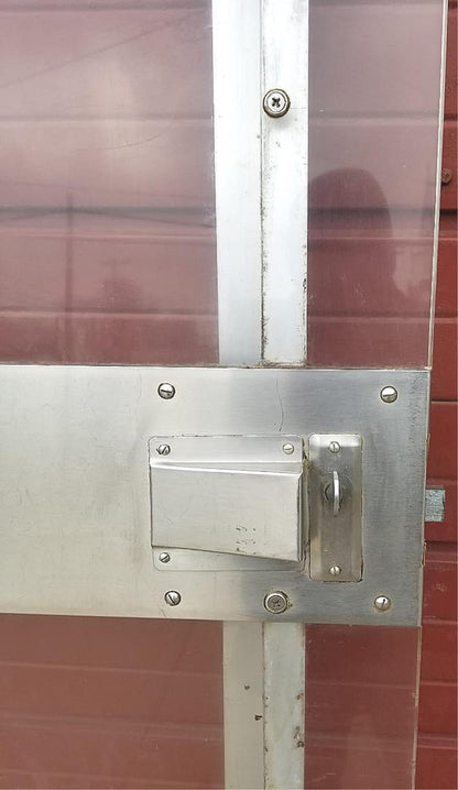 RARE VINTAGE INDUSTRIAL DESIGN STEAMPUNK ARCHITECTURE FREEZER DOOR FREE SHIPPING