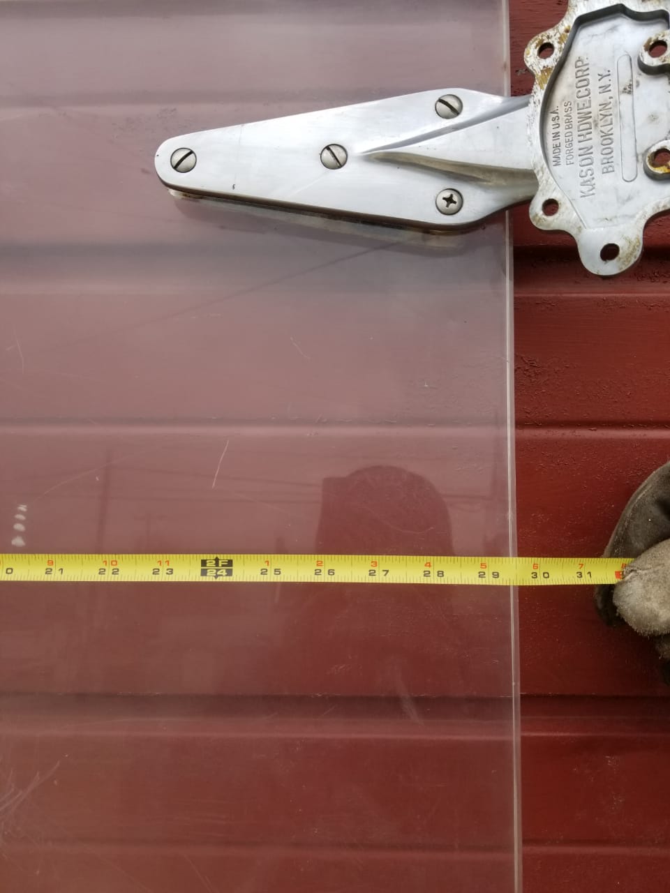 RARE VINTAGE INDUSTRIAL DESIGN STEAMPUNK ARCHITECTURE FREEZER DOOR FREE SHIP