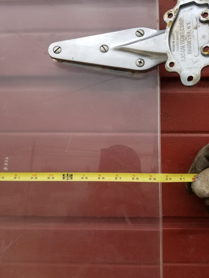 RARE VINTAGE INDUSTRIAL DESIGN STEAMPUNK ARCHITECTURE FREEZER DOOR FREE SHIP