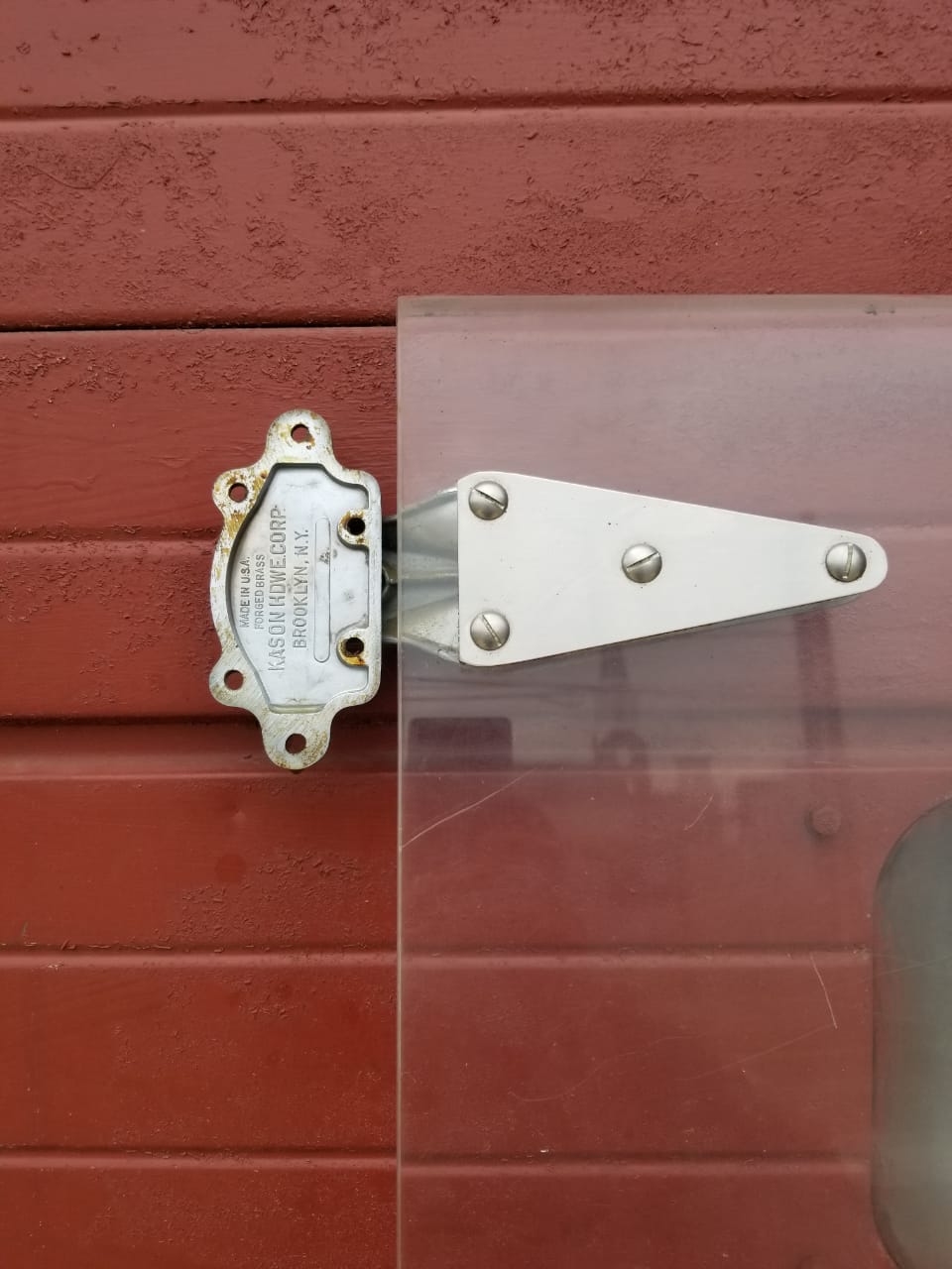 RARE VINTAGE INDUSTRIAL DESIGN STEAMPUNK ARCHITECTURE FREEZER DOOR FREE SHIP