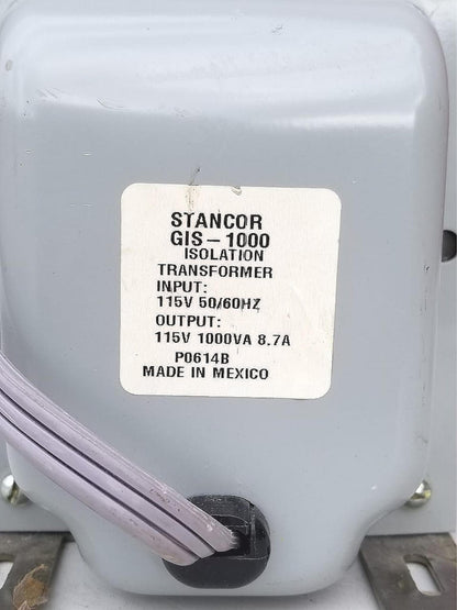 STANCOR GIS - 1000 ISOLATION TRANSFORMER FREE SHIPPING