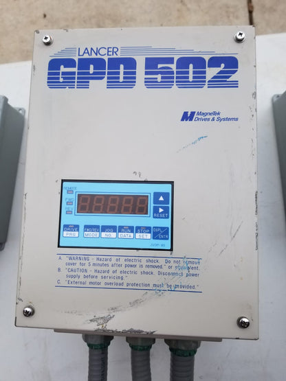 LANCER MAGNETEK GPD 502 3PHASE PLUS ALLEN BRADLEY POWER CONTROL SWITCH FREE SHIP