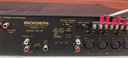 BOGEN GS-35 GOLD SEAL AMPLIFIER 35 WATTS POWER 100% GUARANTEED FREE SHIP