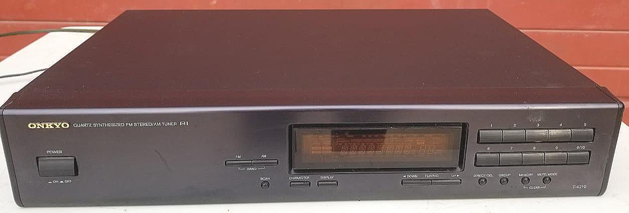 ONKYO RI T-4210 STEREO TUNER RDS ZUB 12 NO REMOTE 100%TESTED FREE SHIPPING