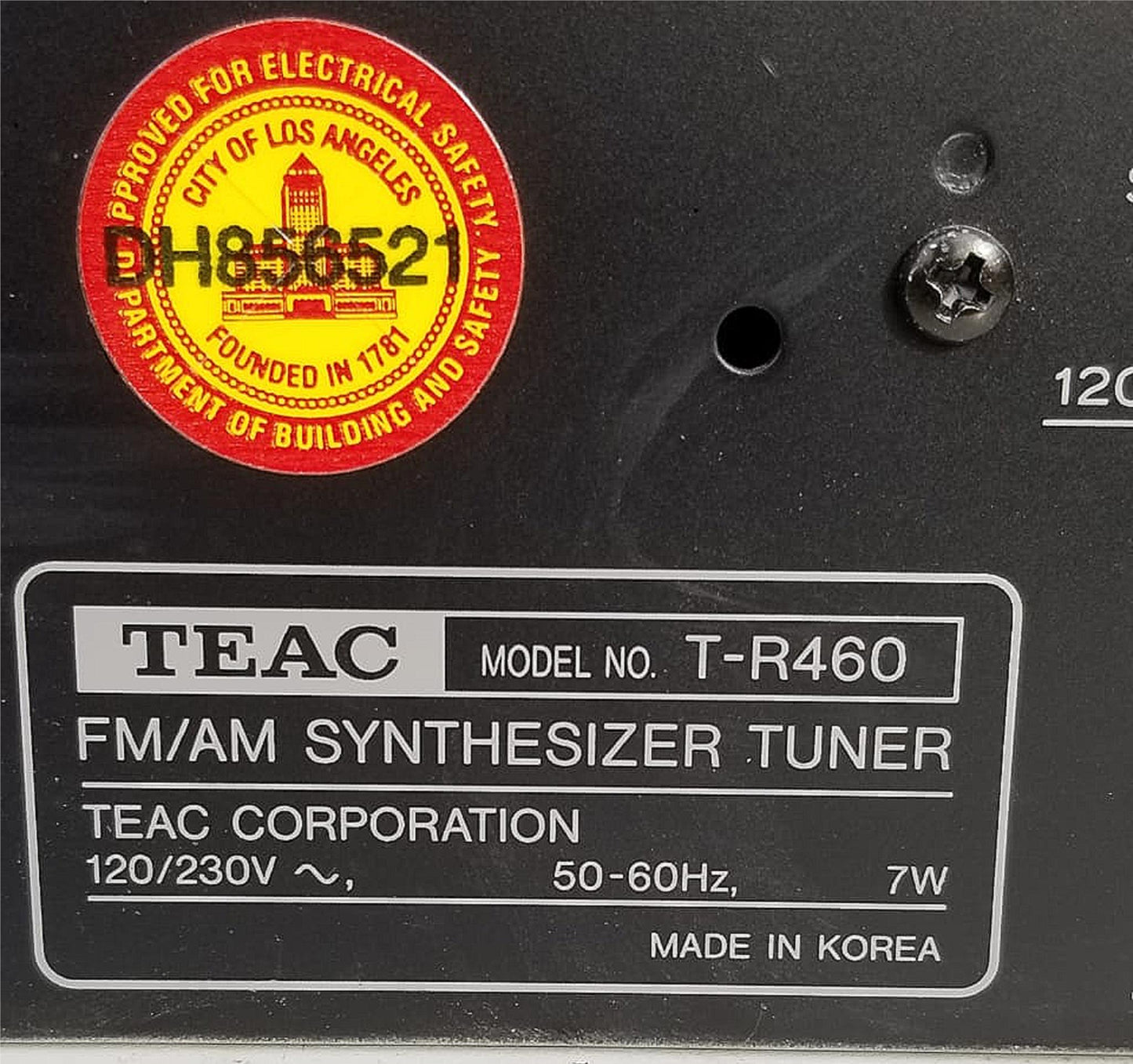 VINTAGE TEAC T-R460 AM/FM STEREO BLACK SERIES TUNER SYNTHESIZER FREE SHIPPING