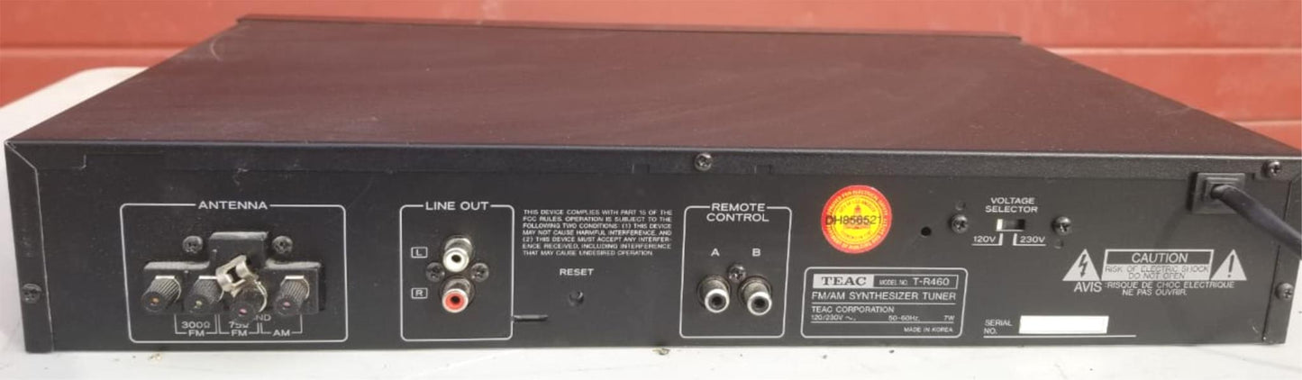 VINTAGE TEAC T-R460 AM/FM STEREO BLACK SERIES TUNER SYNTHESIZER FREE SHIPPING