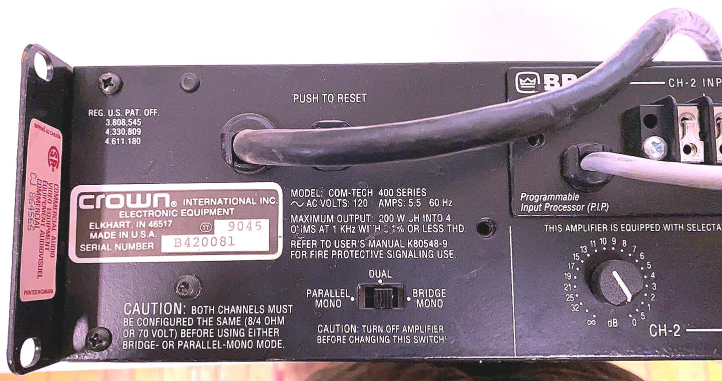 TOA SERIES II 903 MK2 MIXER POWER 30W AMPLIFIER 100%TESTED FREE SHIPPING