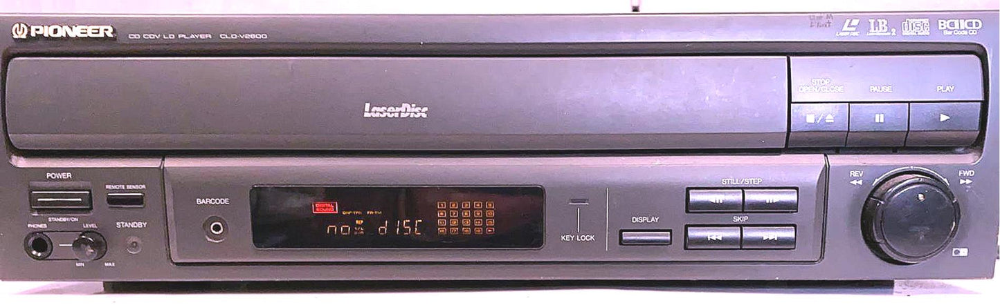 PIONEER CLD-V2600 PROFESSIONAL INDUSTRIAL LASERDISC CDV DISC CD PLAYER FREE SHIP