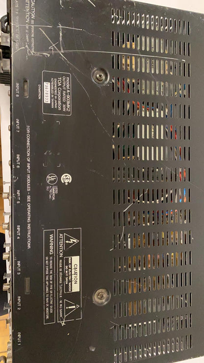 TOA SERIES II 903 MK2 MIXER POWER 30W AMPLIFIER 100%TESTED FREE SHIPPING