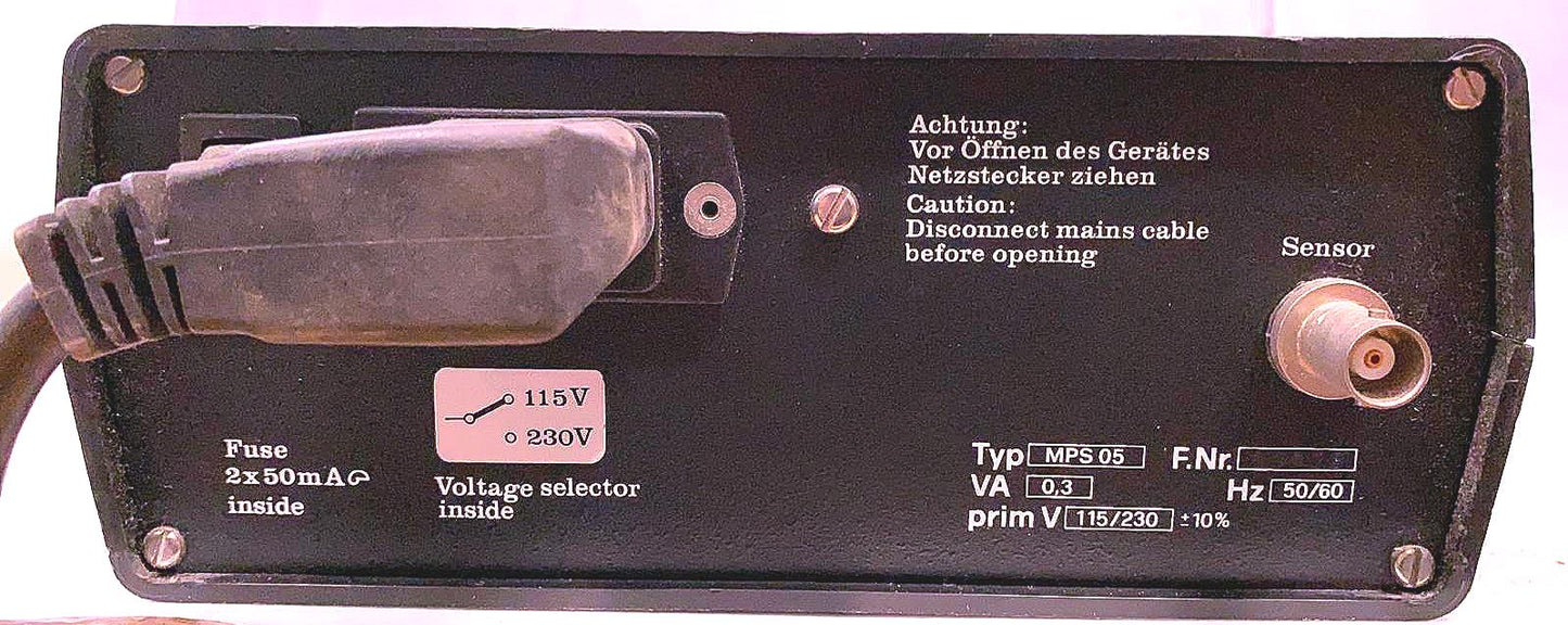 WILD MIKROPHOT MPS-05 FAKTOR EXPOSURE METER for MPS12 WILD and M420 WATCH VIDEO
