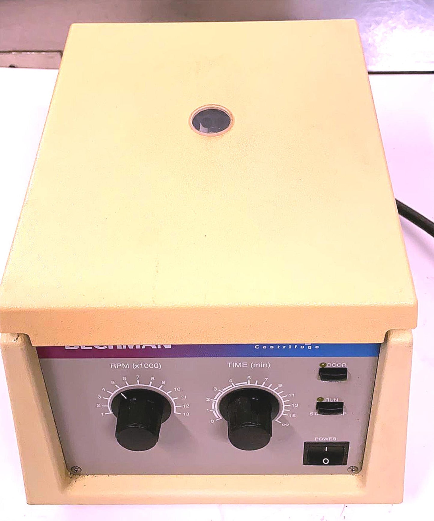 BECKMAN MICROFUGE LITE With F1802B ROTOR WATCH VIDEO 100% WORKING FREE SHIPPING