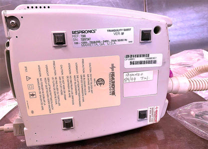 RESPIRONICS® PULMONARY TRANQUILITY QUEST 7300 CPAP SYSTEM WATCH VIDEO FREE SHIP