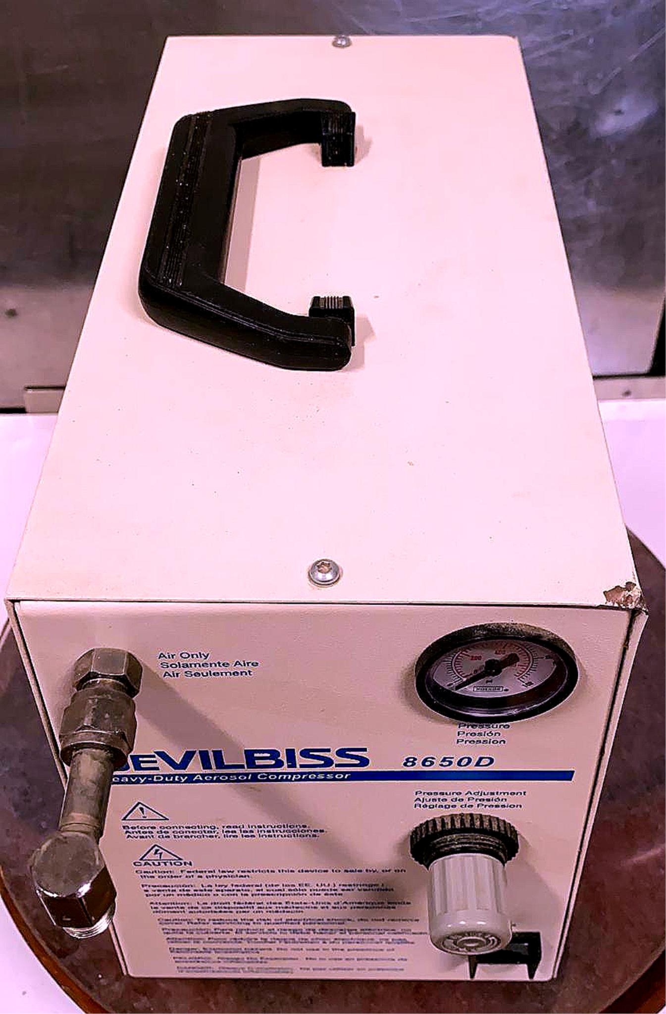 DEVILBISS® 8650D HEAVY DUTY MEDICAL COMPRESSOR CPAP WATCH VIDEO FREE SHIPPING