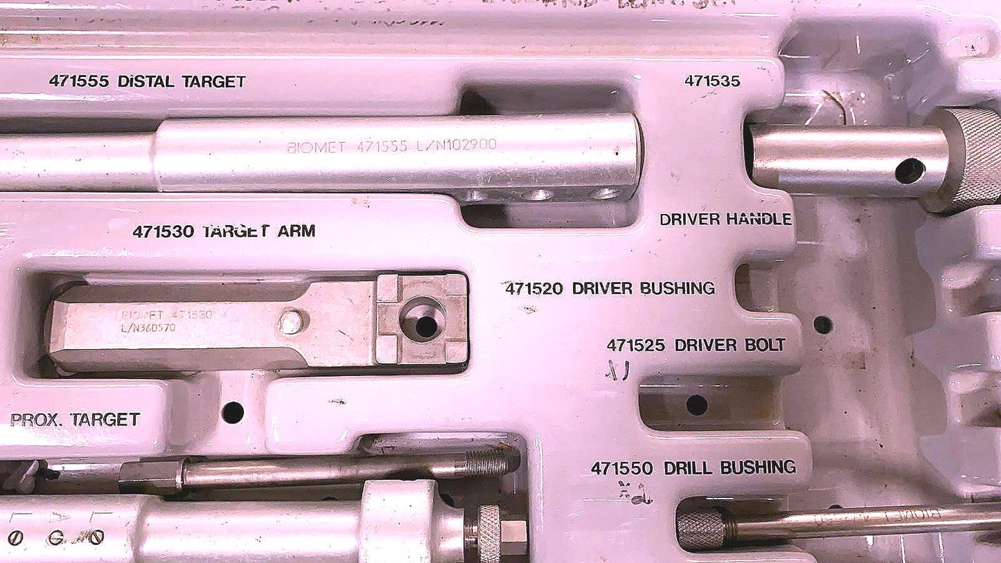 BIOMET HUMERAL NAIL INSTRUMENTATION SET 471565  WATCH VIDEO 100% FREE SHIPPING