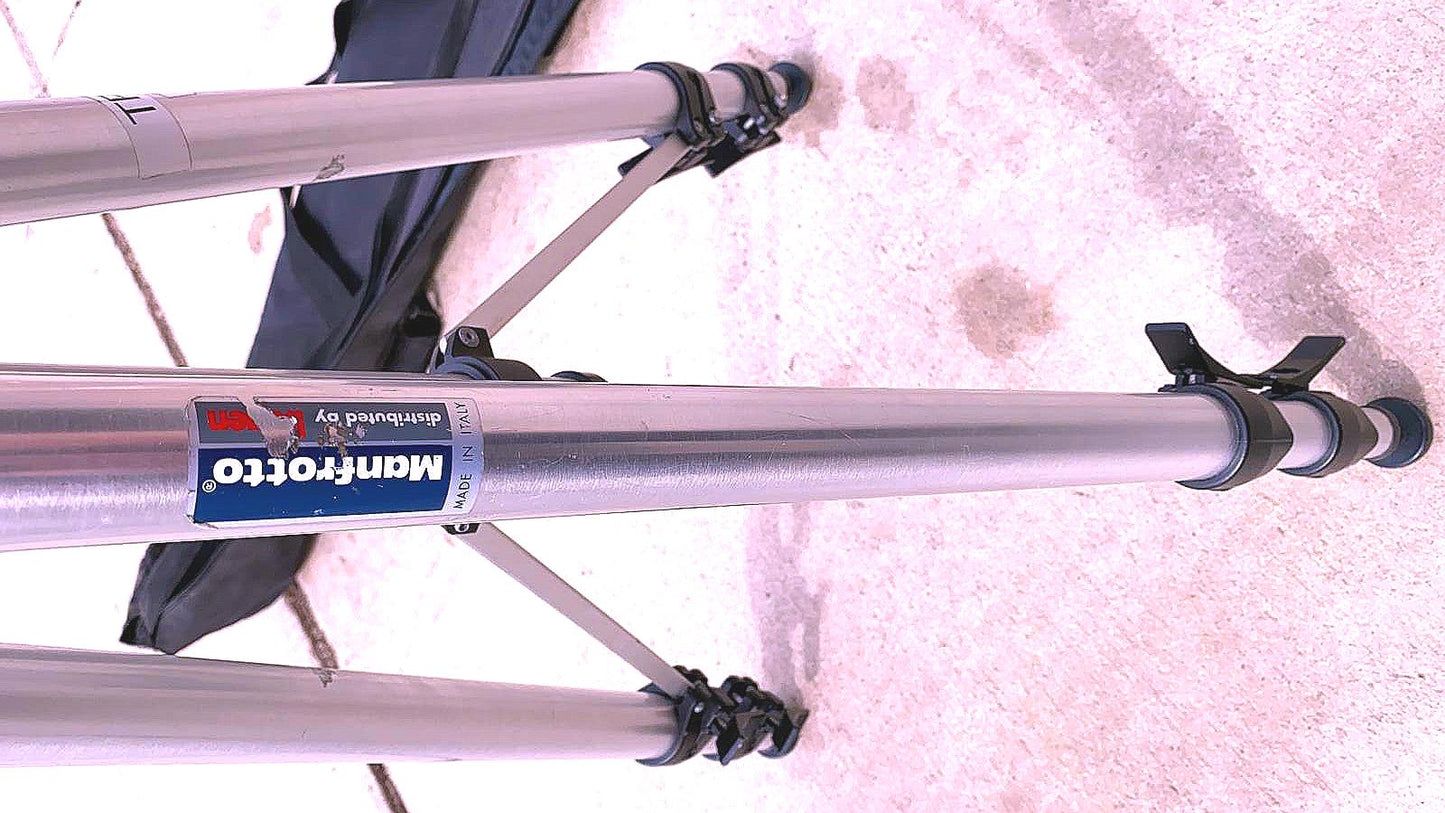 BOGEN MANFROTTO 3126 CINE VIDEO FLUID HEAD 3033 TRIPOD CASE WATCH VIDEO FREESHIP