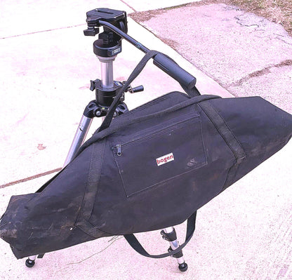 BOGEN MANFROTTO 3126 CINE VIDEO FLUID HEAD 3033 TRIPOD CASE WATCH VIDEO FREESHIP