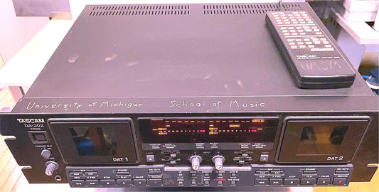 TEAC TASCAM DA-302 DUAL DIGITAL AUDIO TAPE DECK FREESHIP WATCHVIDEO