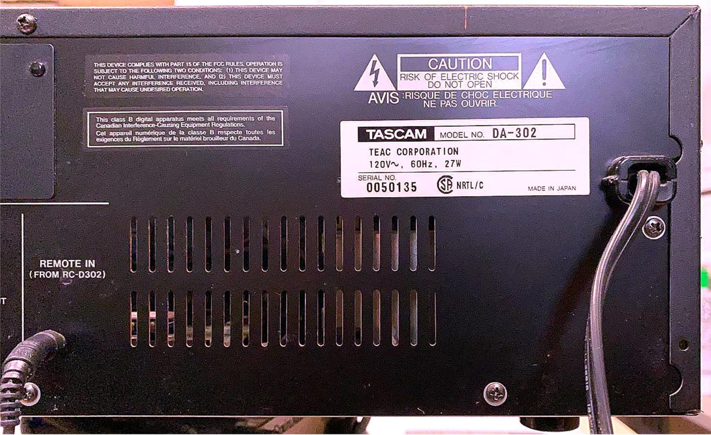 TEAC TASCAM DA-302 DUAL DIGITAL AUDIO TAPE DECK FREESHIP WATCHVIDEO