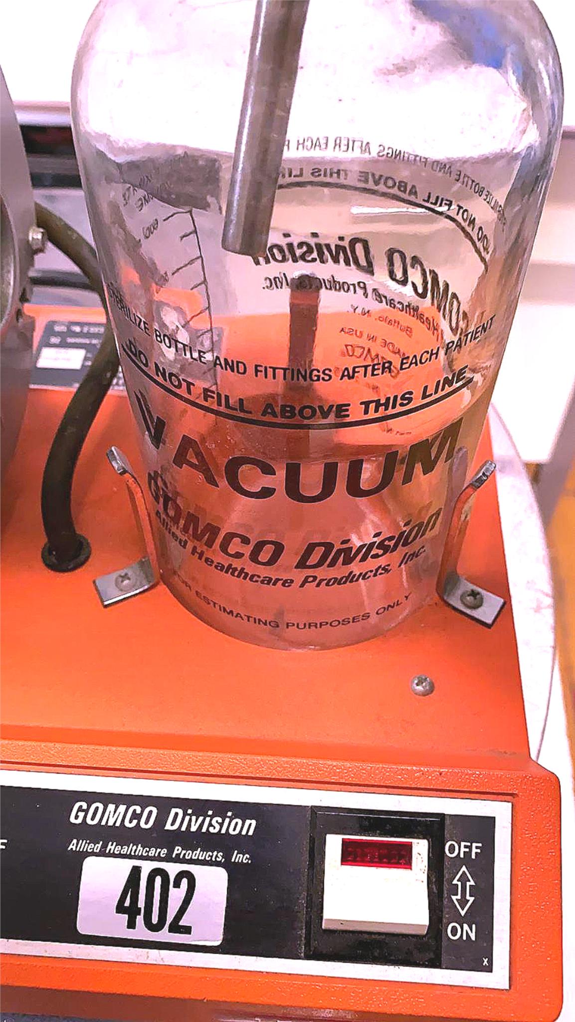 GOMCO 402 MEDICAL ASPIRATOR OIL LESS ASPIRATION PUMP FREE SHIP WATCH VIDEO