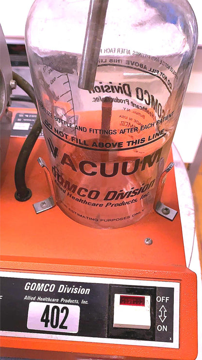 GOMCO 402 MEDICAL ASPIRATOR OIL LESS ASPIRATION PUMP FREE SHIP WATCH VIDEO